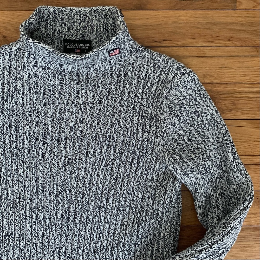 Vintage Ralph Lauren Turtleneck Ski Polo Sweater - Picture 1 of 11